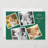 christmas botanical collage Vintage photo snapshot シーズンカード (正面)