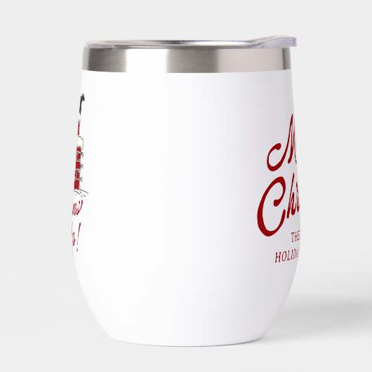 Christmas “Bottoms Up”Santa Chimney Funny Holiday  (左面)