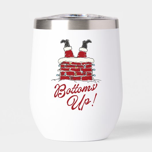 Christmas “Bottoms Up”Santa Chimney Funny Holiday  (正面)