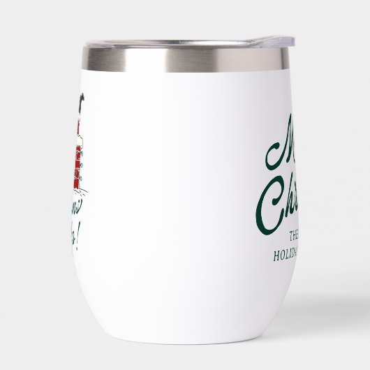 Christmas “Bottoms Up”Santa Chimney Funny Holiday (左面)