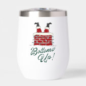 Christmas “Bottoms Up”Santa Chimney Funny Holiday (正面)