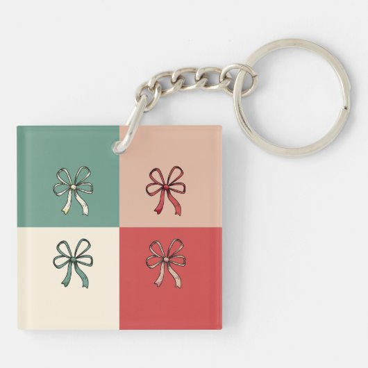 christmas bow conquette キーホルダー (裏面)