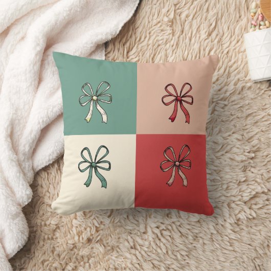 christmas bow conquette クッション (ブランケット)