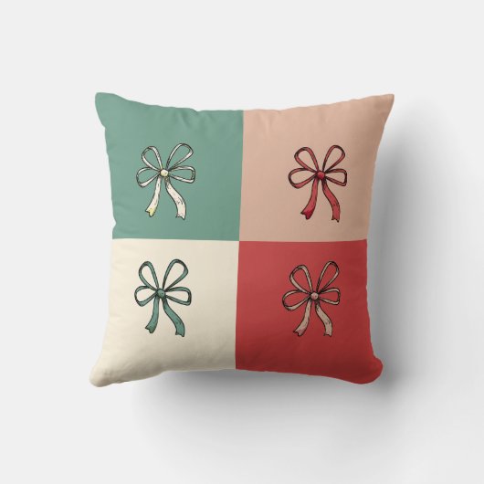 christmas bow conquette クッション (裏面)