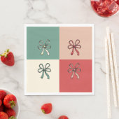 christmas bow conquette スタンダードランチョンナプキン (インサイチュ)