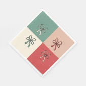 christmas bow conquette スタンダードランチョンナプキン (角)