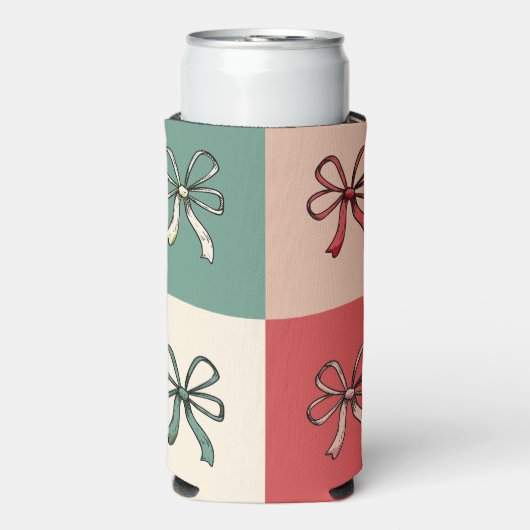 christmas bow conquette スリム缶クーラー (Seltzer正面)
