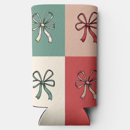 christmas bow conquette スリム缶クーラー (裏面)