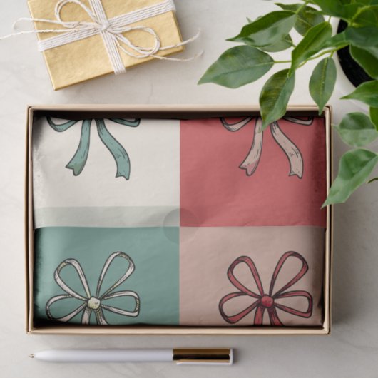 christmas bow conquette 薄葉紙 (ギフト)