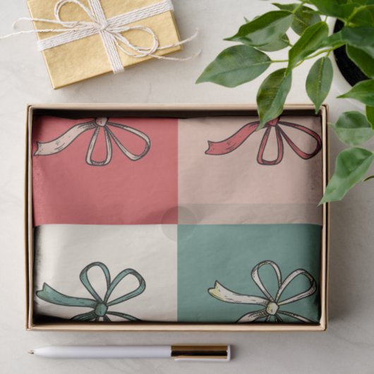 christmas bow conquette 薄葉紙 (ギフト)