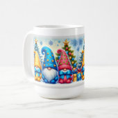 Christmas Bow Gnomes コーヒーマグカップ (正面左)