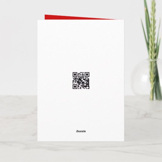 Christmas Bow On Martini Cocktail シーズンカード (裏面)