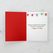 Christmas Bow On Martini Cocktail シーズンカード (内部)