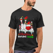 Christmas Bowling Squad Dabbing Santa Elf Bowling  Tシャツ (正面)