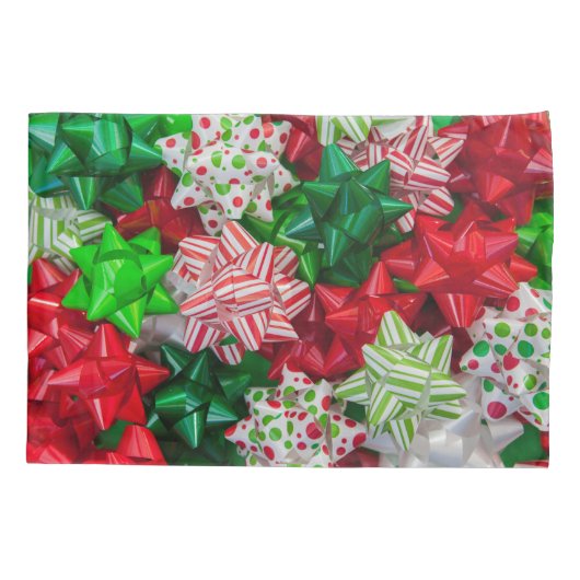 Christmas Bows 枕カバー (裏面)