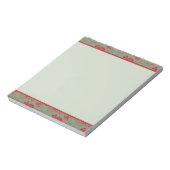 Christmas Bows Candy Canes and Leaves ノートパッド (回転)