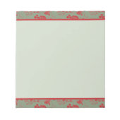 Christmas Bows Candy Canes and Leaves ノートパッド (正面)