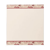 Christmas Bows Candy Canes and Leaves ノートパッド (正面)