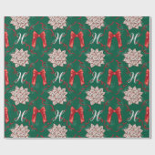Christmas Bows Wrapping Paper ラッピングペーパー (フラット)