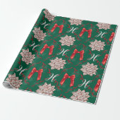 Christmas Bows Wrapping Paper ラッピングペーパー (アンロールド)