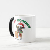Christmas Boxer Mug: Merry Woofmas モーフィングマグカップ (正面左)