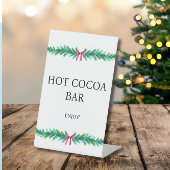 Christmas Branch Hot Cocoa Baby Shower  台座サイン
