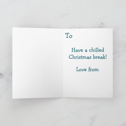 Christmas Brew Relaxed Holiday Folded カード (内部)