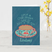 Christmas Brew Relaxed Holiday Folded カード (黄色い花)