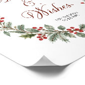 Christmas Bridal Shower Advice & Wishes ポスター (角)