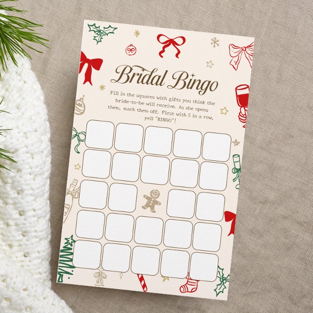 Christmas Bridal Shower Bingo Game (クリエイターアップロード済み)
