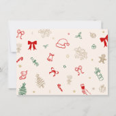 Christmas Bridal Shower Date Night Ideas Card 招待状 (裏面)