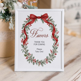 Christmas Bridal Shower Favors ポスター