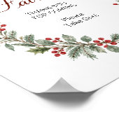 Christmas Bridal Shower Favors ポスター (角)