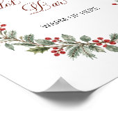 Christmas Bridal Shower Hot Cocoa Bar ポスター (角)