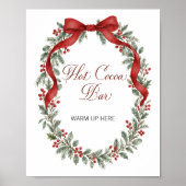 Christmas Bridal Shower Hot Cocoa Bar ポスター (正面)