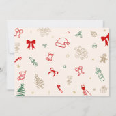 Christmas Bridal Shower Recipe Card 招待状 (裏面)