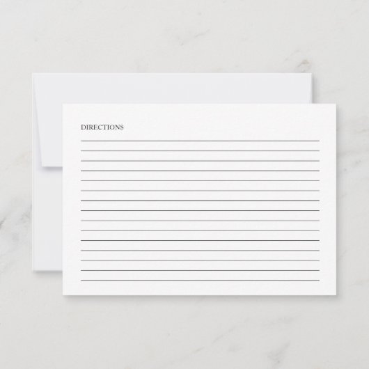 Christmas Bridal Shower Shower Recipe Cards (裏面)