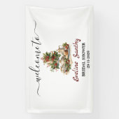 Christmas Bridal Shower Tea Party Welcome  横断幕 (縦)