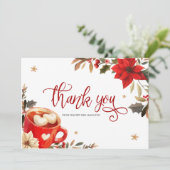 Christmas Bridal Shower Thank You Card 招待状 (スタンド正面)