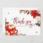 Christmas Bridal Shower Thank You Card 招待状 (正面/裏面)