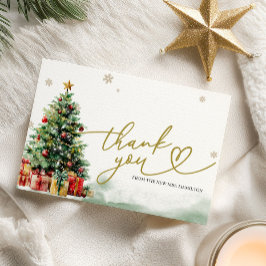 Christmas Bridal Shower Thank You Card 招待状