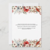 Christmas Bridal Tea Party Bridal Shower Holiday 招待状 (裏面)