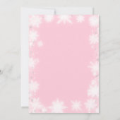 Christmas Brunch Party Red Bow Wine Pink Gingham 招待状 (裏面)