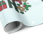 Christmas Bubblegum Santa Wrapping Paper ラッピングペーパー (ロールコーナー)