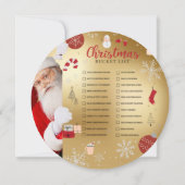 Christmas Bucket List Card シーズンカード (裏面)