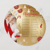 Christmas Bucket List Card シーズンカード (正面/裏面)