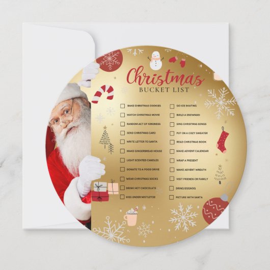 Christmas Bucket List Card シーズンカード (正面)