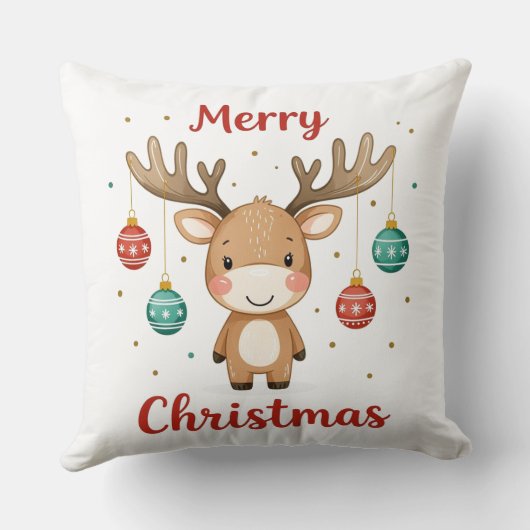 Christmas Bulb Moose クッション (裏面)