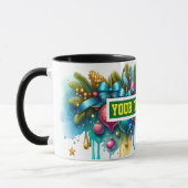 Christmas Bulbs Ornaments Coffee Mug マグカップ (左)