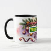 Christmas Bulbs Ornaments Coffee Mug マグカップ (左)